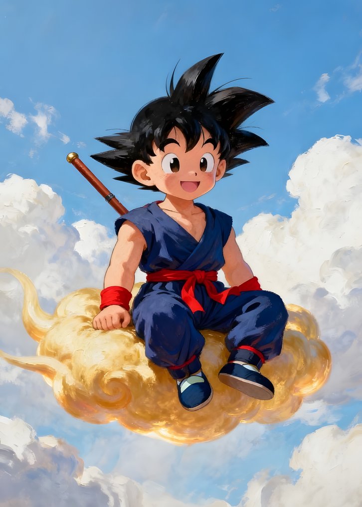 AT9 - [Canvas XL] Baby Goku - Flying Nimbus #3.2