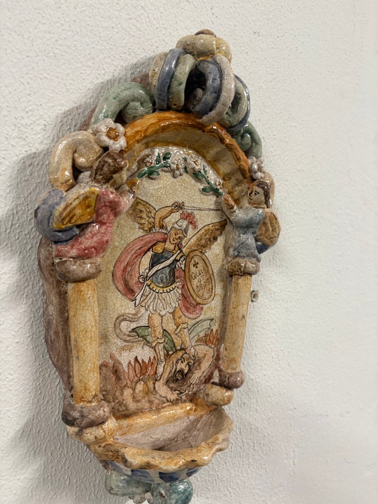 Κολυμβήθρα αγιασμού - 1950-1960 - San Michele Arcangelo - 34 εκ #2.1