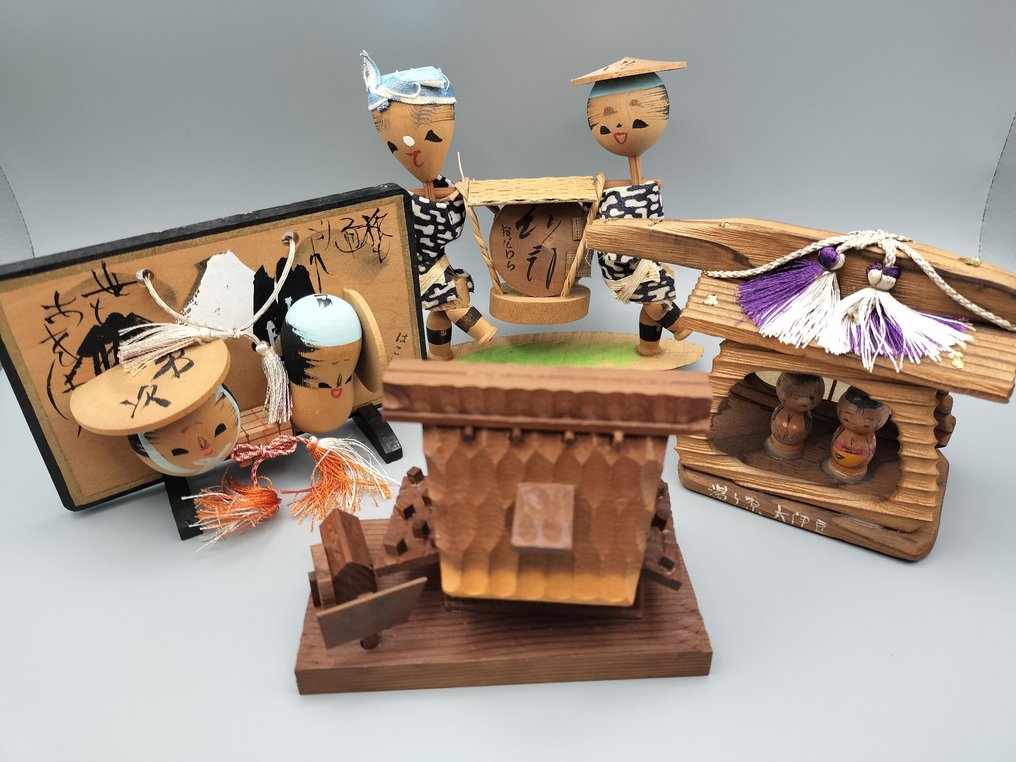 创意的日本小木偶 - 木 - 日本 - 昭和年代(1926-1989) #1.0