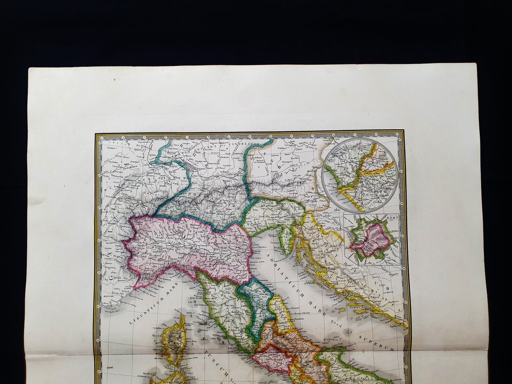 欧洲 - 意大利 / 西西里 / 撒丁岛 / 利古里亚 / 托斯卡纳 / 莫利塞; Adrien Brue - Carte Generale de l'Italie, 1829 - 1801-1820 #2.1