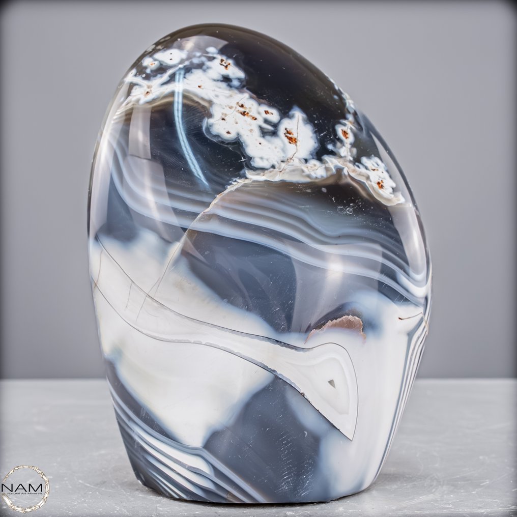 Natural "Orca" Agate Freeform- 1050.64 g #3.2