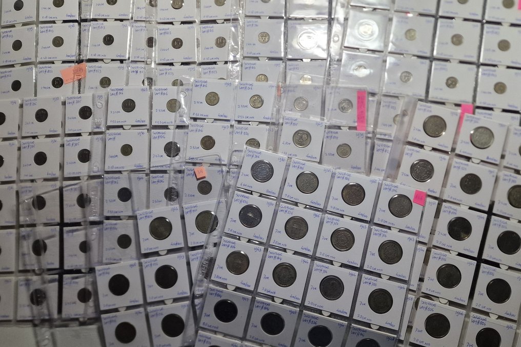 Suède. Collection of 215+ coins, various Ore and Krona denominations XX cent. #1.0