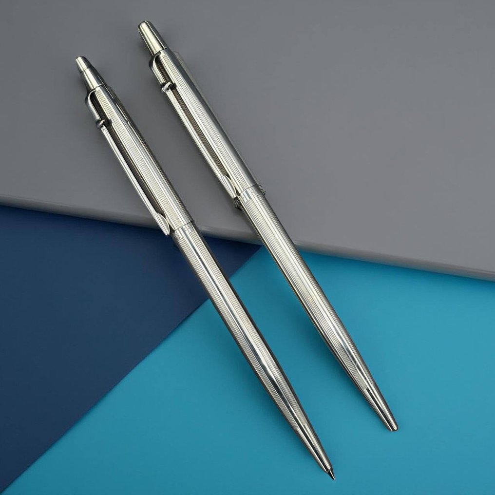 Caran d'Ache - Custom: Caran d'Ache guilloché bolígrafo pareado - No reserve price - Ballpoint pen #3.2