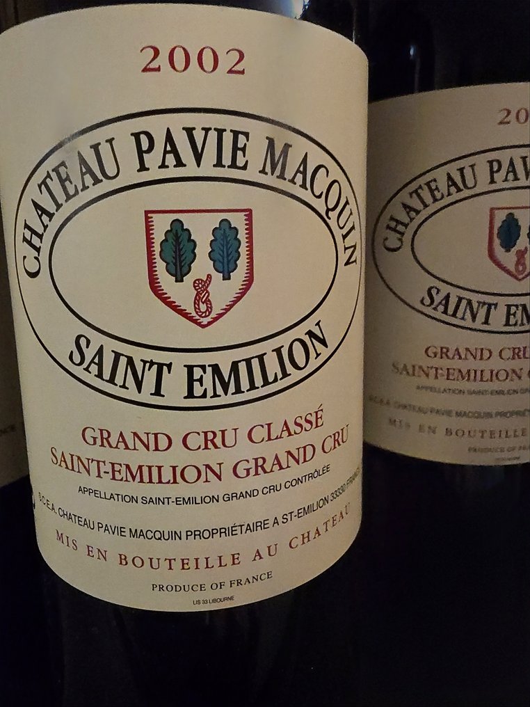2002 Chateau Pavie Macquin - Saint-Émilion 1er Grand Cru Classé B - 3 Flasker (0,75 L) #3.2