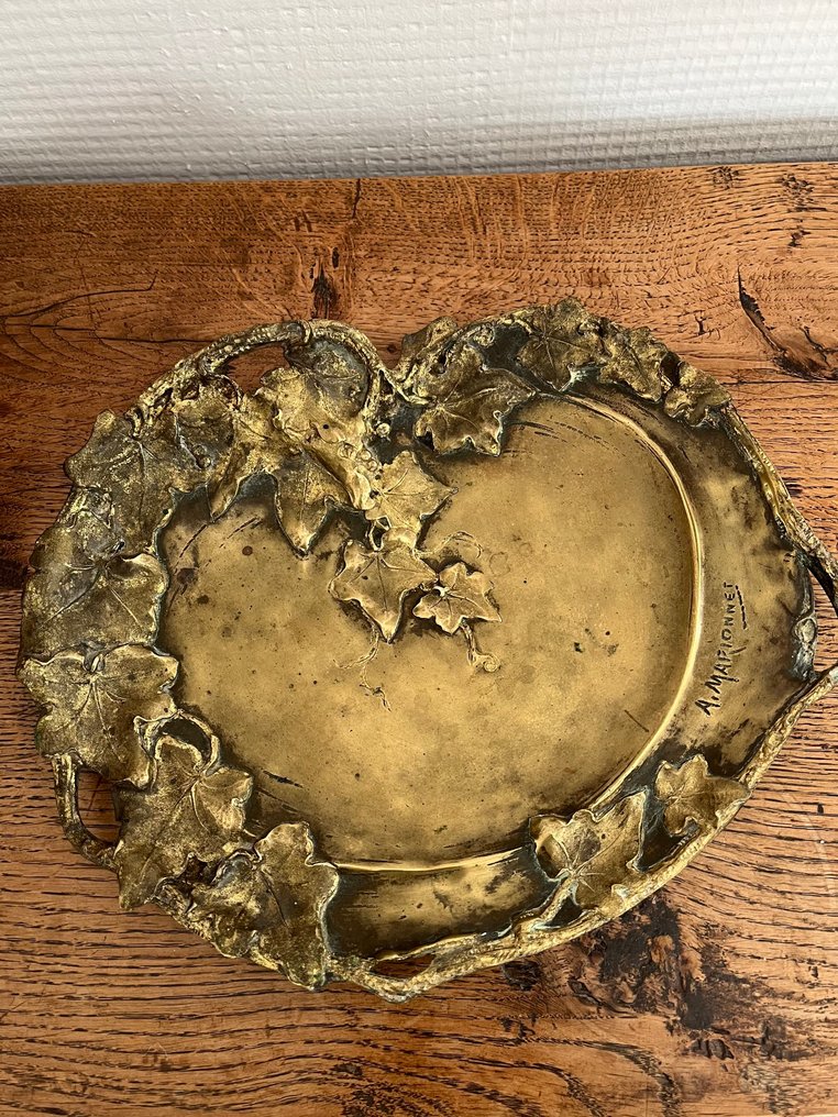 A. Marionnet - Δίσκος - Gilt bronze - Πάγκος για τσιγάρα #1.0