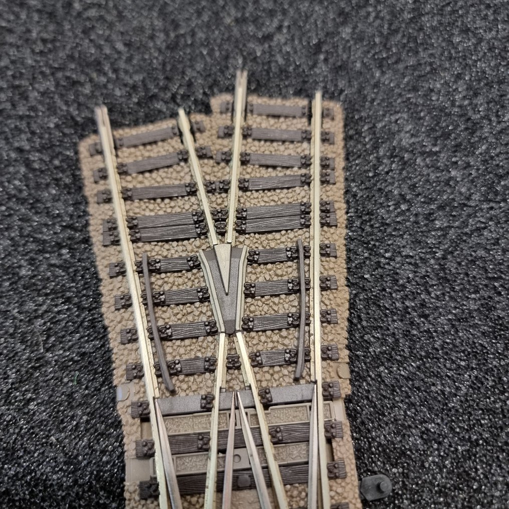 Fleischmann H0 - 6165R - Model train rail set (1) - English switch Profi rails #3.2