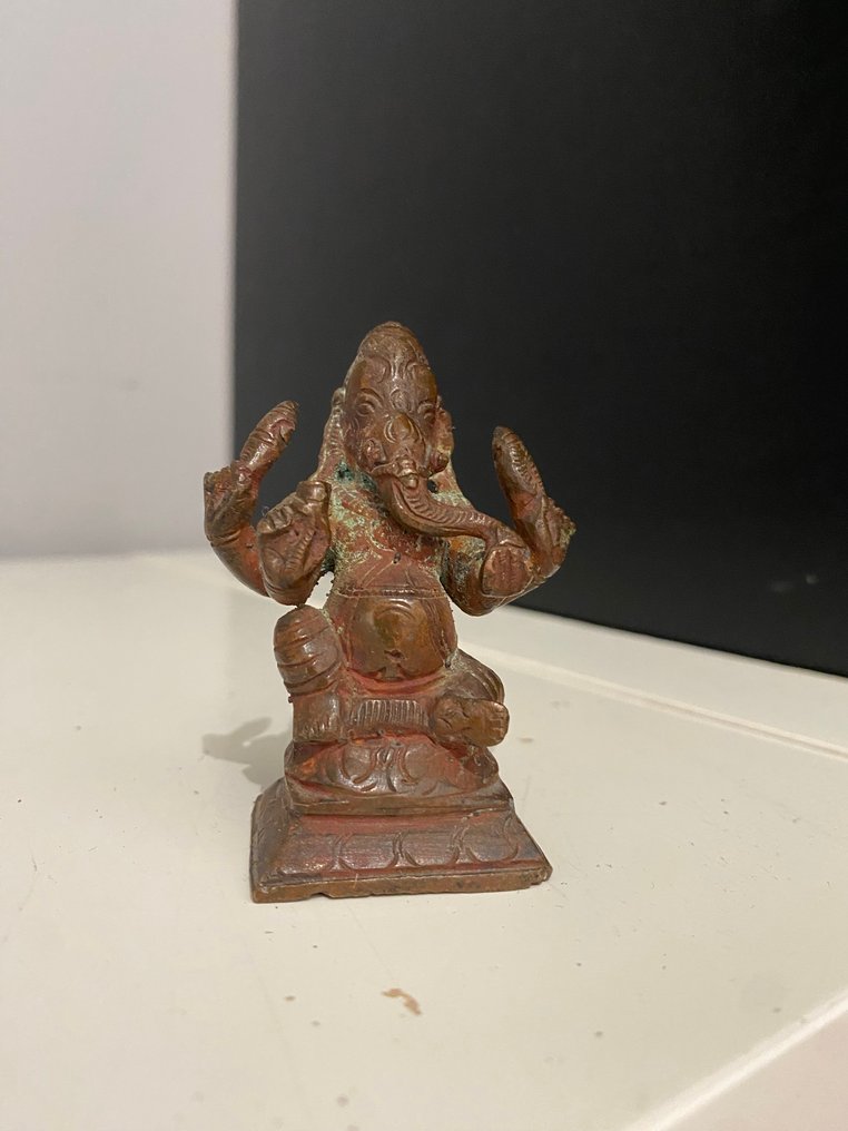 象神 Ganapati - 黄铜色 - 印度 - Early 20th century #1.0