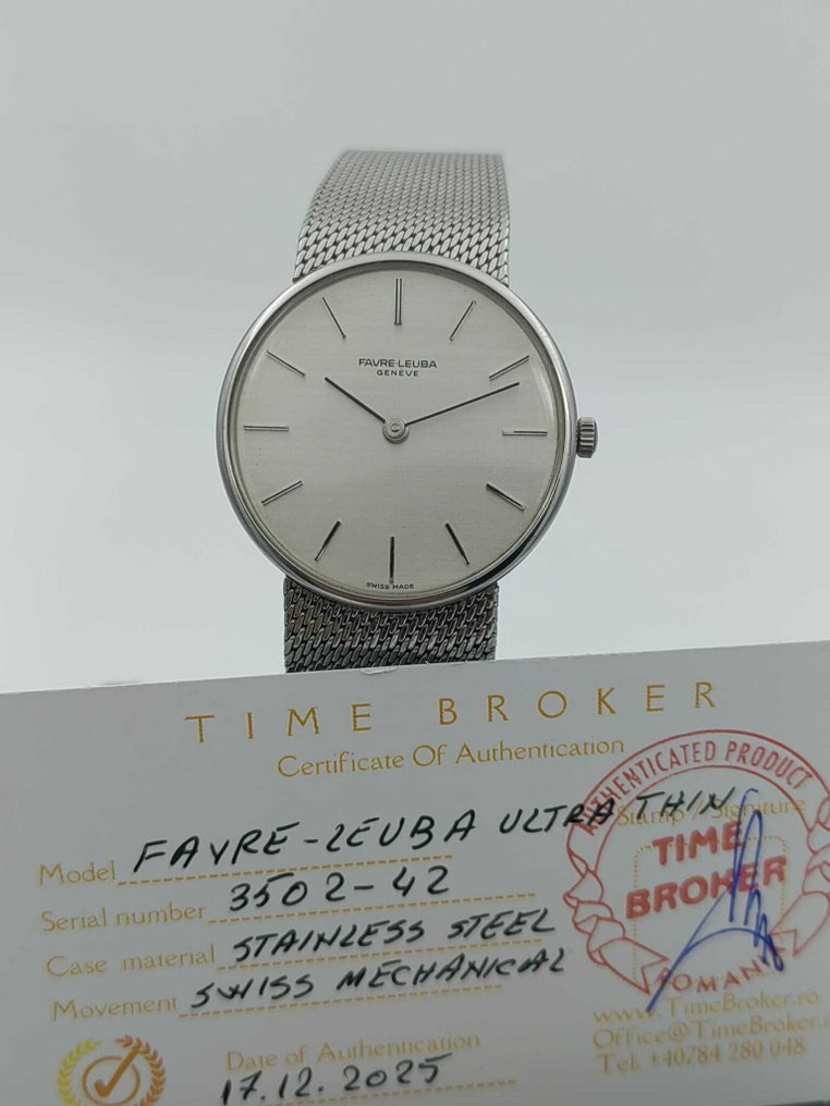 Favre-Leuba - Ultra Thin - Zonder minimumprijs - Unisex - 1980-1989  #1.0