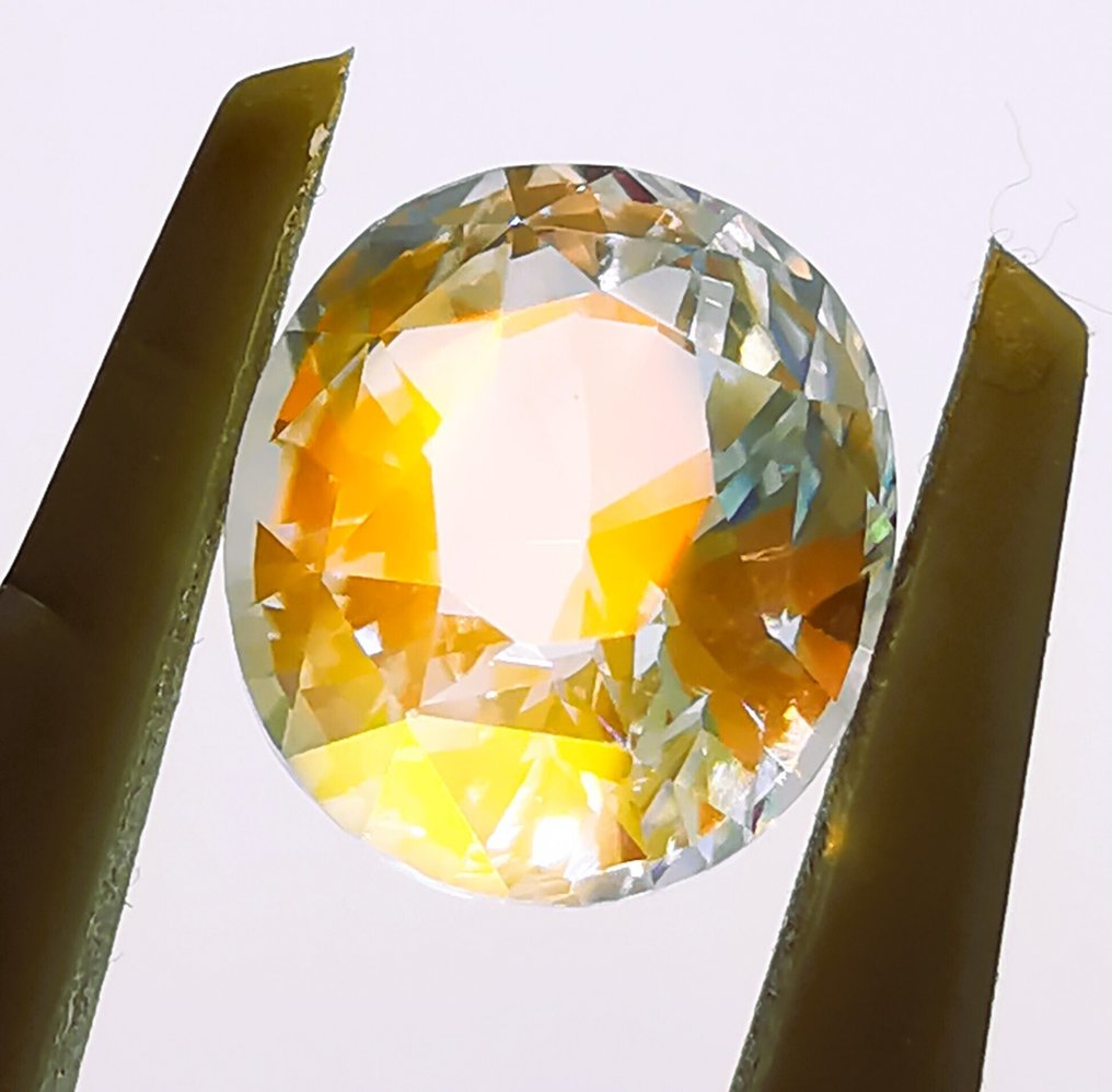 没有保留价 - 1 pcs  多色 月光石  - 1.79 ct - 西班牙宝石学院（IGE） - MOONSTONE/RAINBOW #4.3