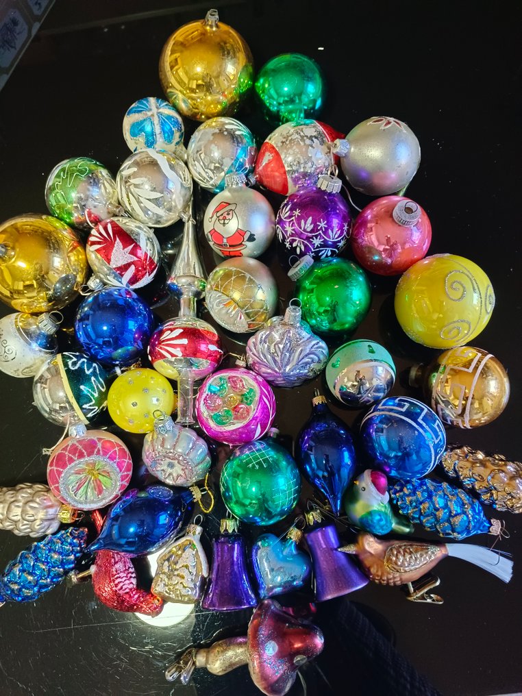 Julepynt Lauscha (41) - Glass - Vintage dekorasjon #1.0