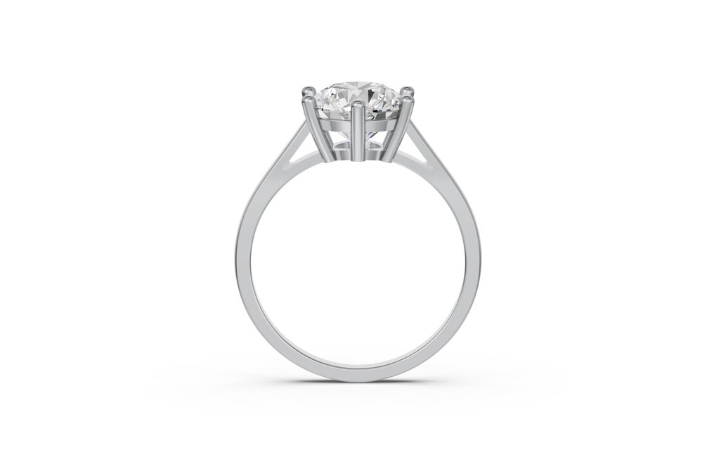 Ring - 14 karaat Witgoud -  2.25ct. tw. Diamant (Lab-grown) #2.1