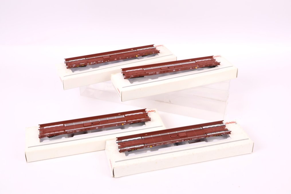 Märklin H0 - 47471/47415-05/47416-06 - Model train freight carriage (4) - Four Rola's - DB #1.0