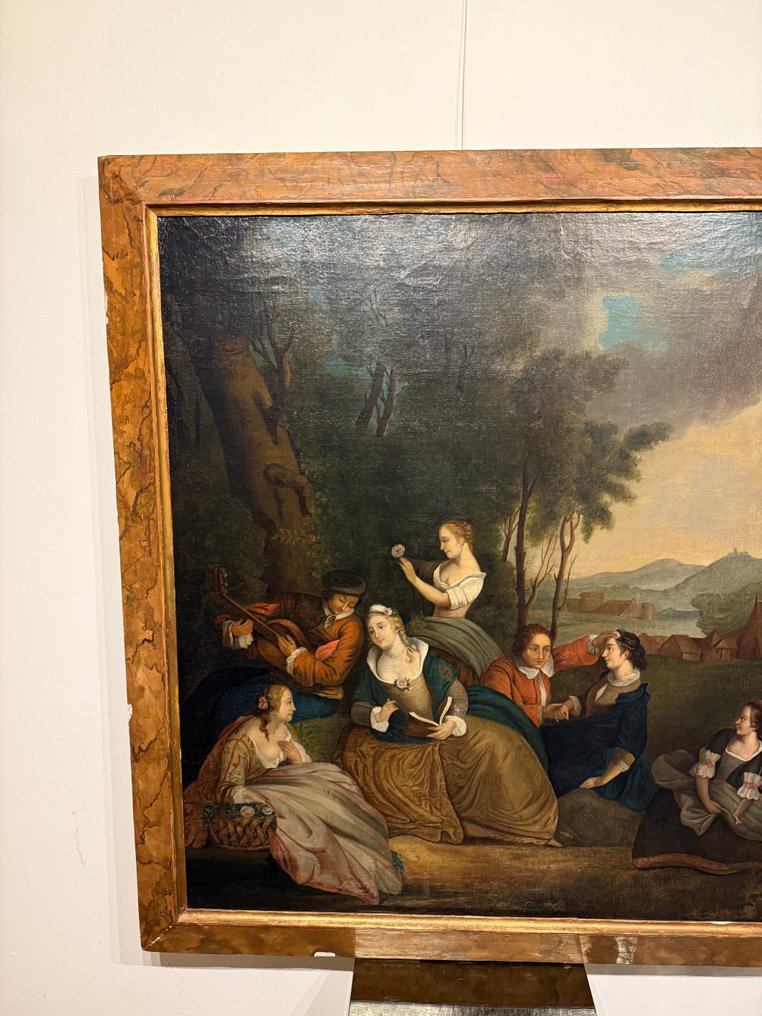 Ευρωπαϊκή σχολή (XVIII) - Scena galante - XL format #4.3