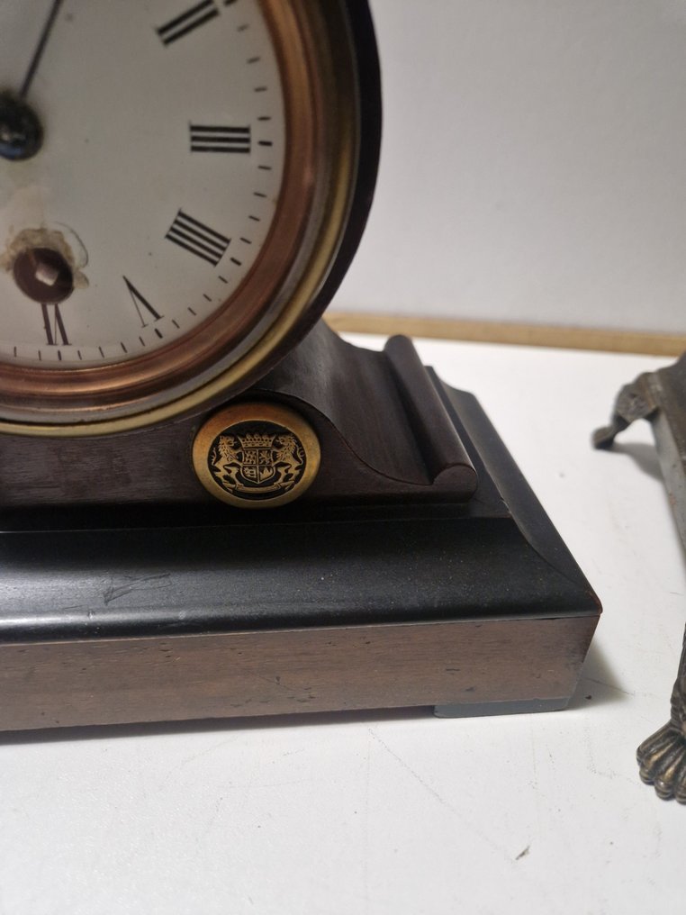 時鐘  (2) -  古董 木, 黃銅 - 1950-1980 #4.3