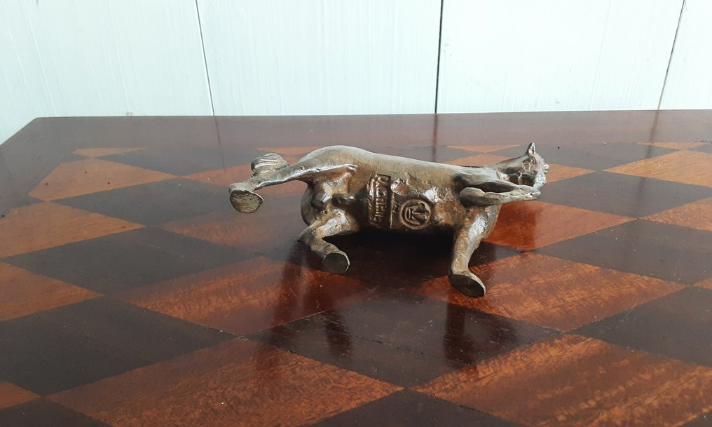 P. Chenet - 塑像, Paard - 10 cm - 黄铜色 #3.2