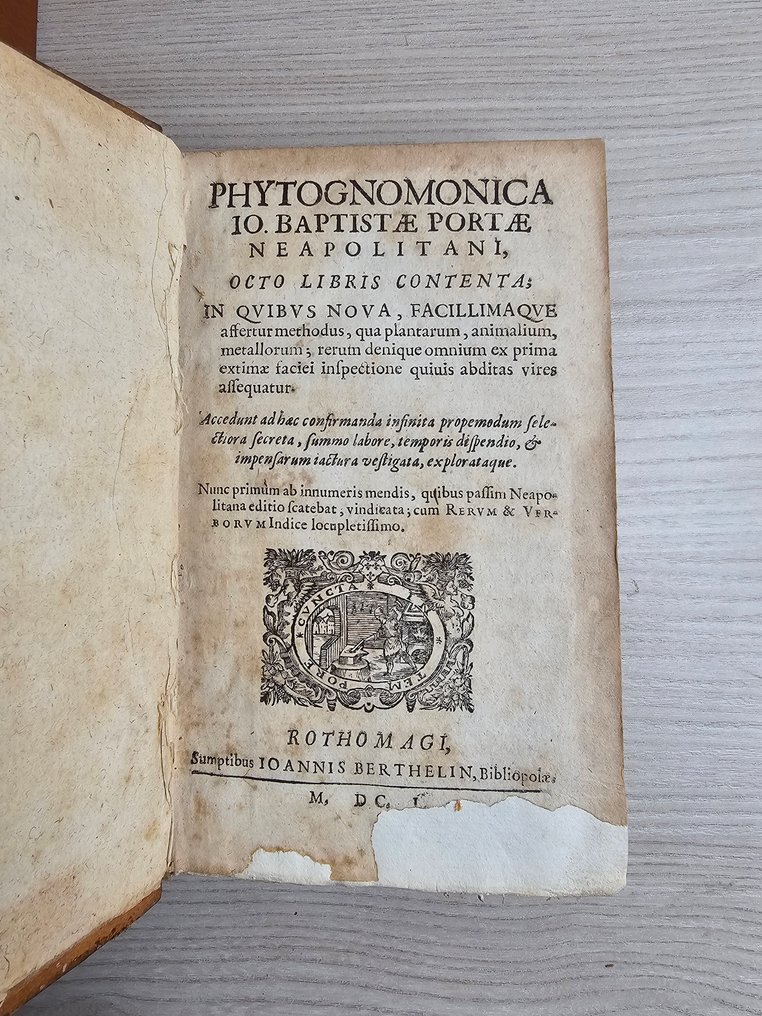 Giovan Battista Della Porta - Phytognomonica – opera Botanica illustrata rarissima - 1650 #1.0