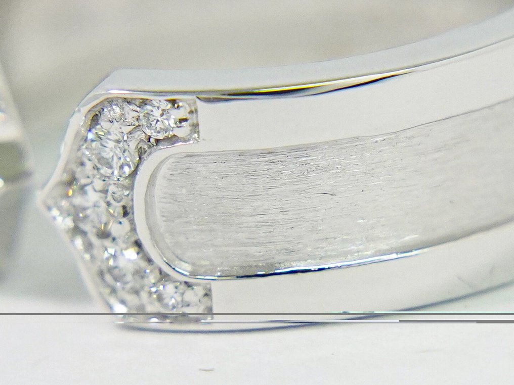 Cartier - 戒指 - C2 - 18K包金 白金 钻石 (天然) #4.3