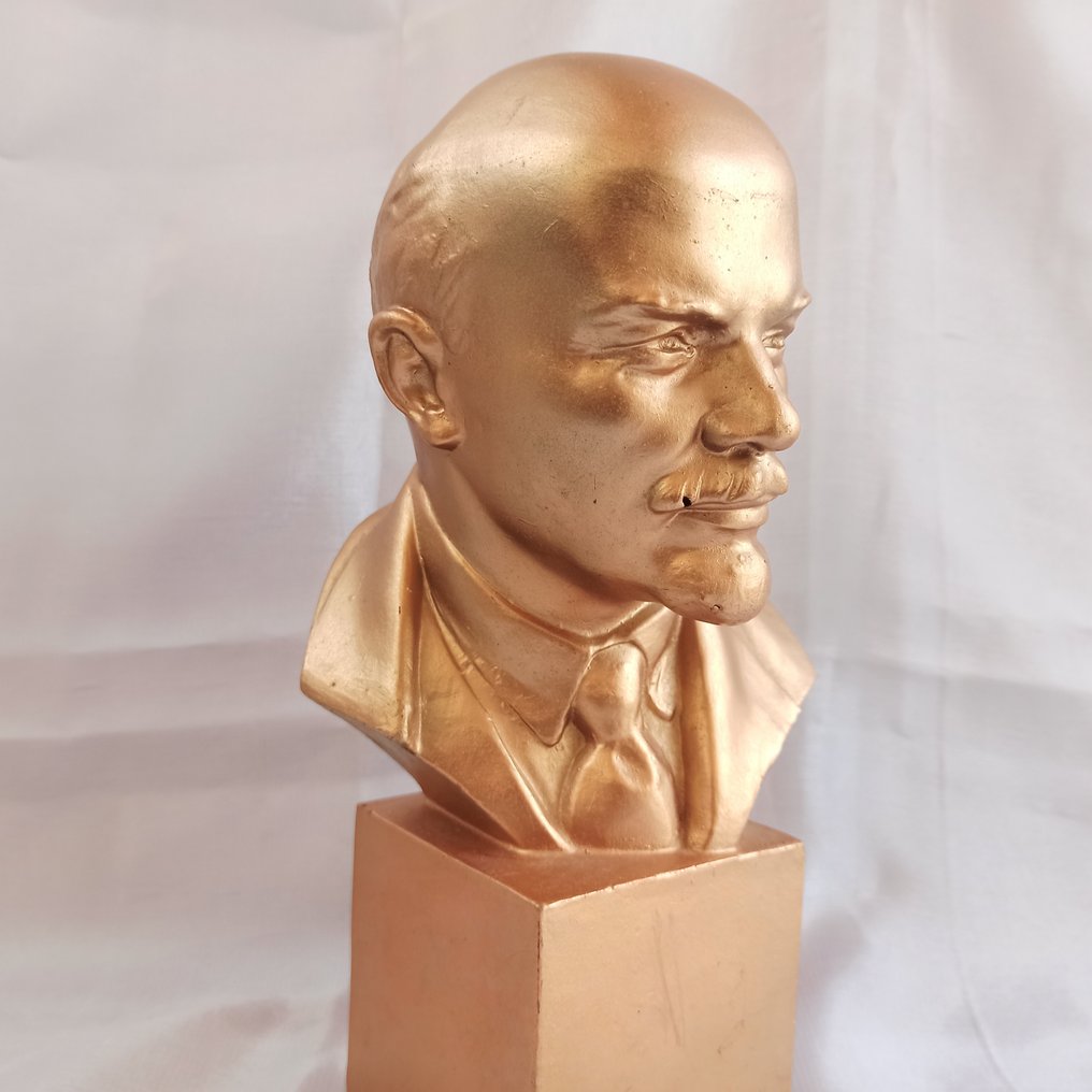 Άγαλμα του Βλαντιμίρ Λένιν – Εργοστάσιο Μνημείων και Γλυπτών, Λένινγκραντ – Υπογεγραμμένο & - Στρατιωτικά αξεσουάρ - 1961 #4.3