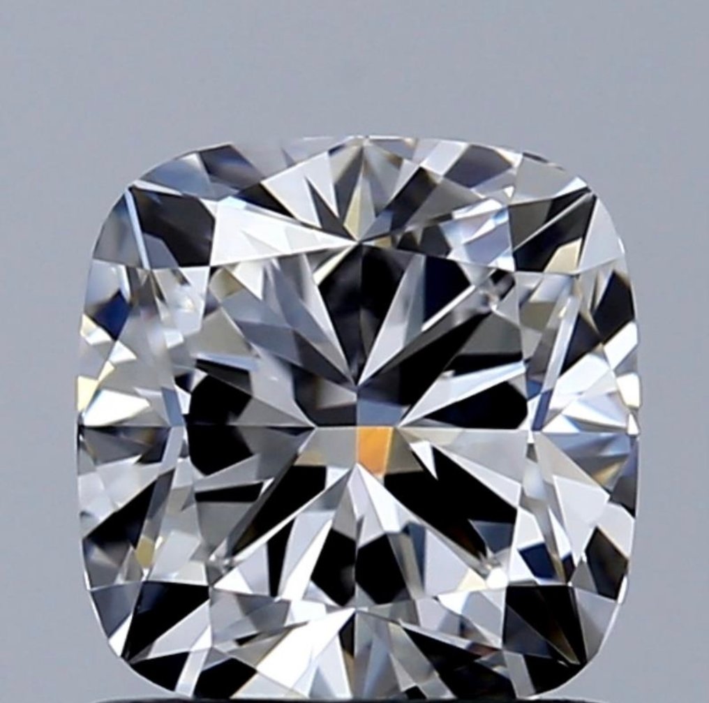 1 pcs Diamond  (Natural)  - 0.91 ct - Cushion - F - VVS2 - Gemological Institute of America (GIA) - Ex Ex None #1.0
