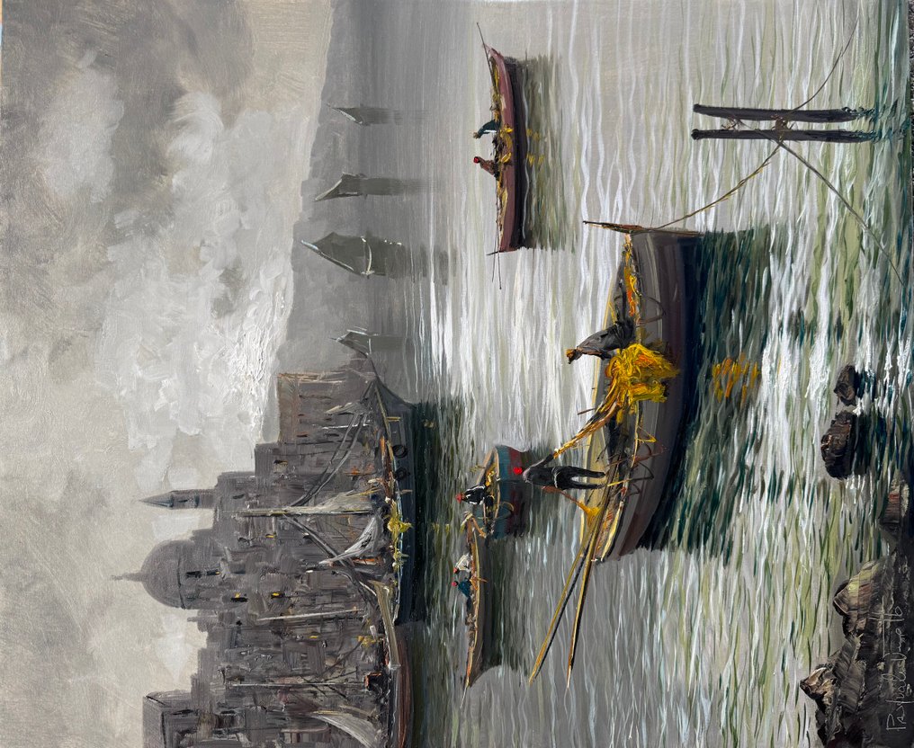 Pasquale Vuotto (1958) - Marina di torre del greco in controluce #4.3