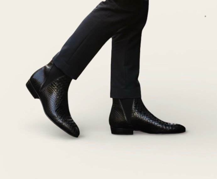 Santoni-Python-UK5-39/39.5 - Chelsea boots - Size: EU 40 - New in box #1.0