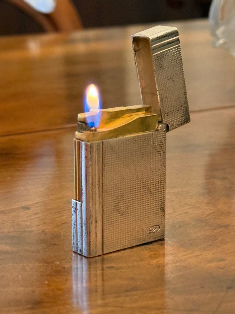 S.T. Dupont - Aansteker - Verzilverd, Verguld #2.1