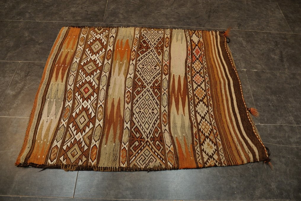 土耳其词包 - 凯利姆平织地毯 - 108 cm - 85 cm #4.3