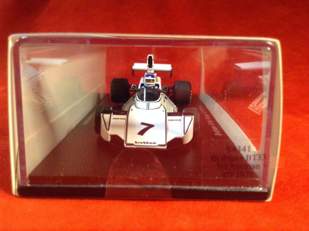 Spark 1:43 - 模型赛车 - ref. #S4341 Brabham Ford BT44 F.1 winner USA GP Watkins Glen 1974 #7 Carlos Reutemann - 优质,几乎全新,如今难得一见。 #4.3