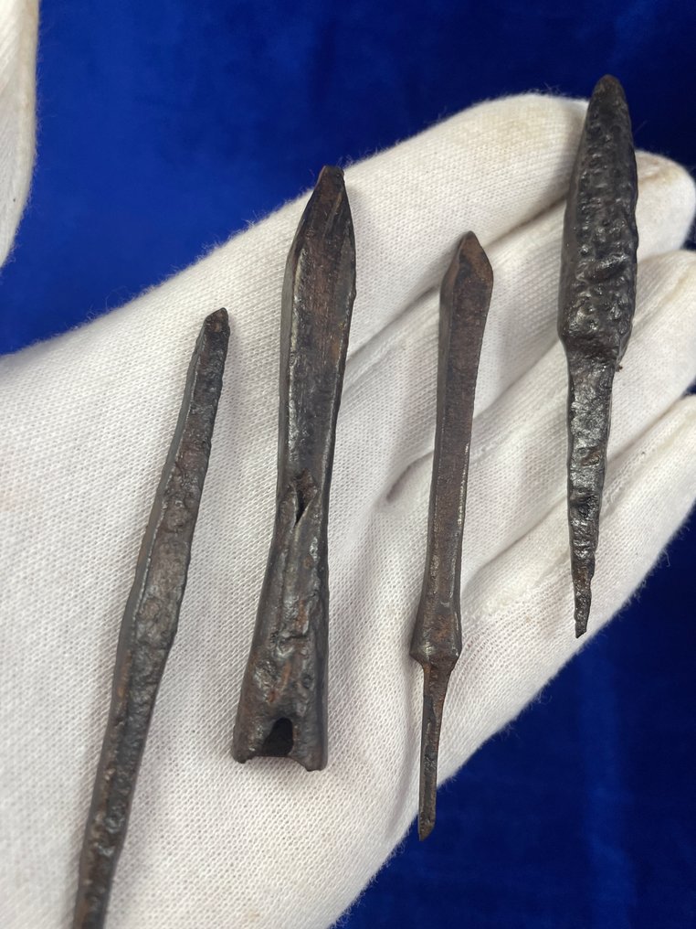 中世紀，十字軍時代 鐵（鑄／鍛） 箭頭 - 8 cm  (沒有保留價) #1.0