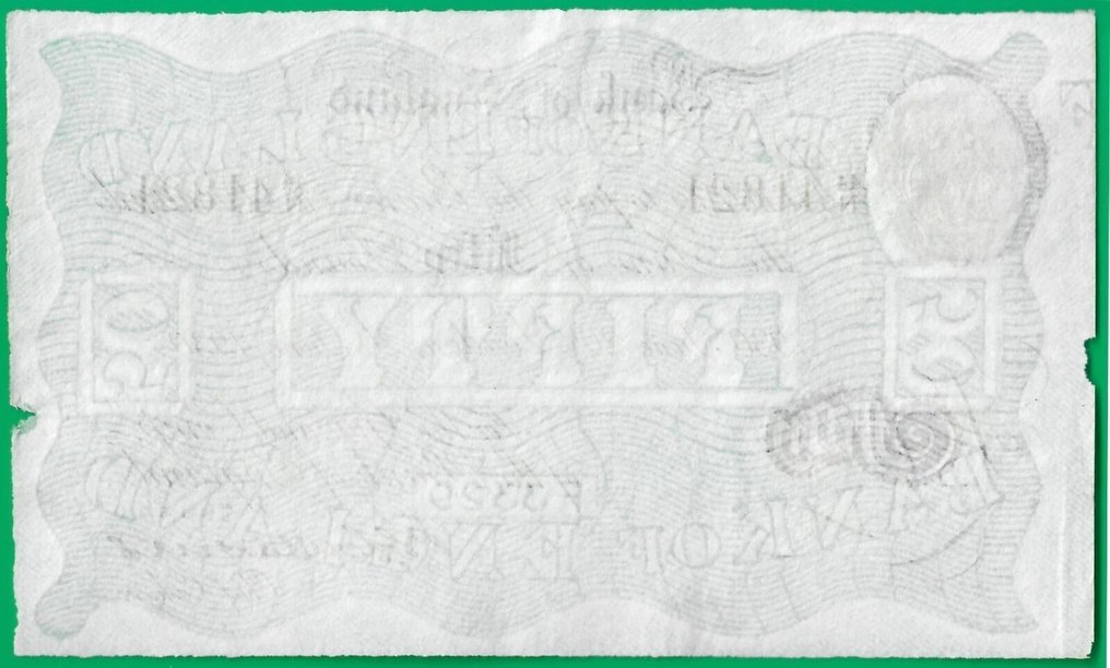 Great Britain. - 50 pounds 20/6/1930 - Pick 331x - Operation Bernhard forgery - Catterns #1.0