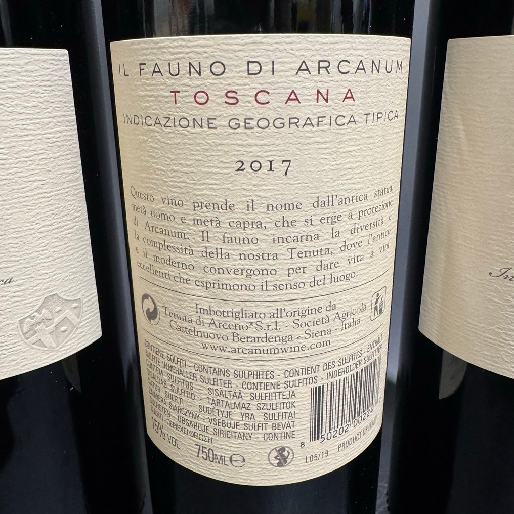 2017 Arcanum “Il Fauno di Arcanum” - Toscana - 6 Flasker (0,75 l) #4.3