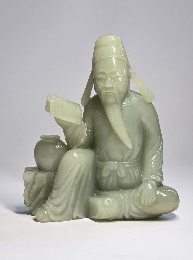 一位老人的雕塑 - 石头 - 中国 - 20世纪 #1.0