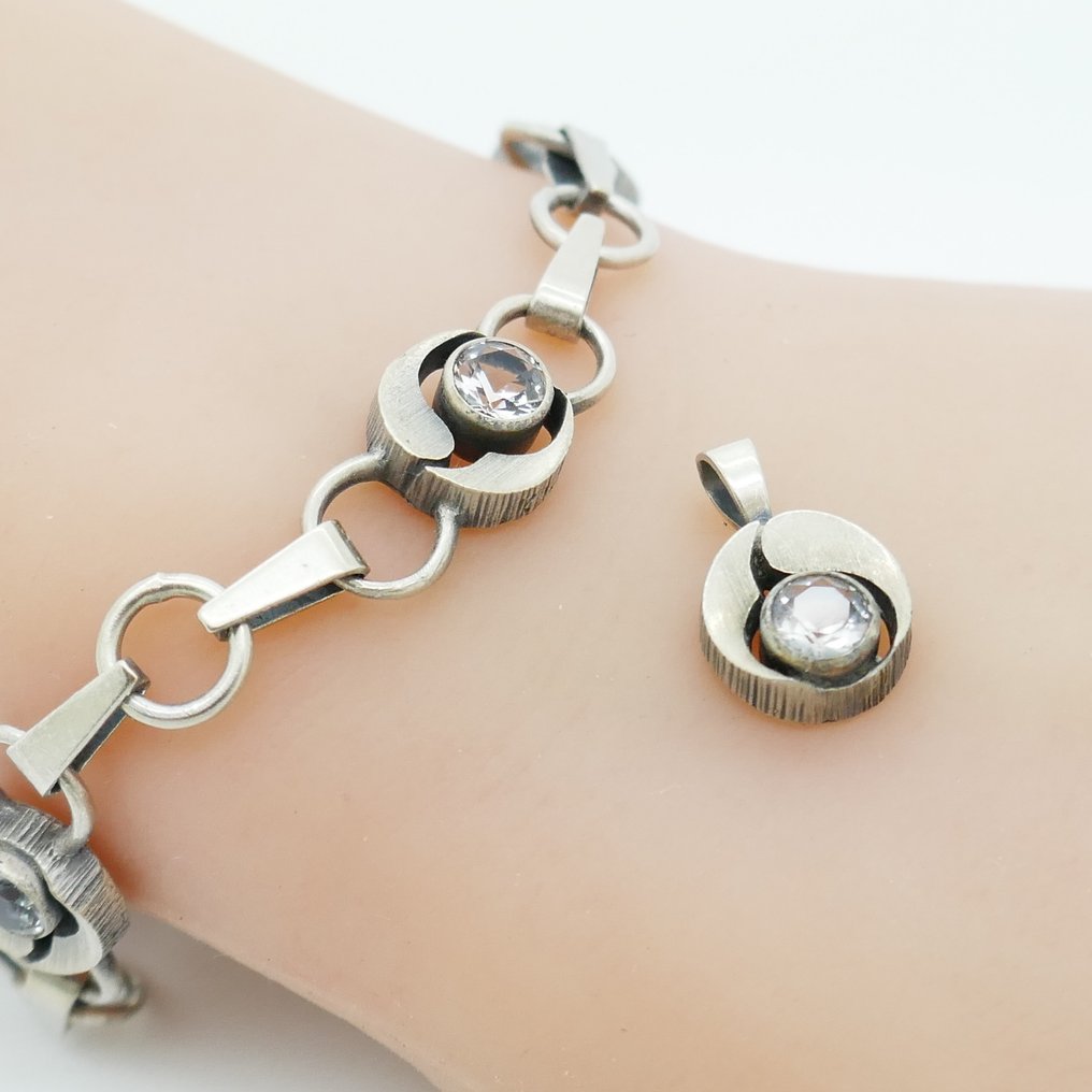 χωρίς τιμή ασφαλείας - Finnfeelings - Σετ κοσμημάτων 2 τεμαχίων Ασημί - 1983 #1.0