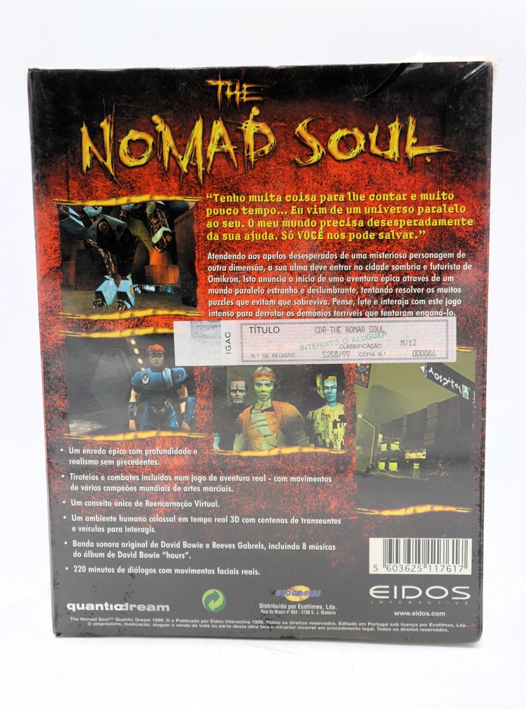 EIDOS - Big Box PC - THE NOMAD SOUL - 电子游戏 - 原装盒未拆封 #4.3