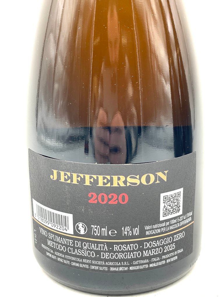 2020 Nervi Conterno, Metodo Classico Jefferson Rosè - Piedmont - 3 Bouteilles (0,75 L) #4.3