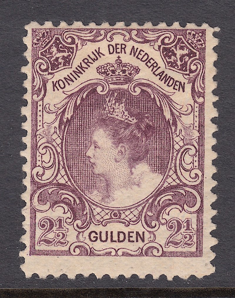 Olanda 1906 - Koningin Wilhelmina 'Bontkraag' - NVPH 78 #1.0