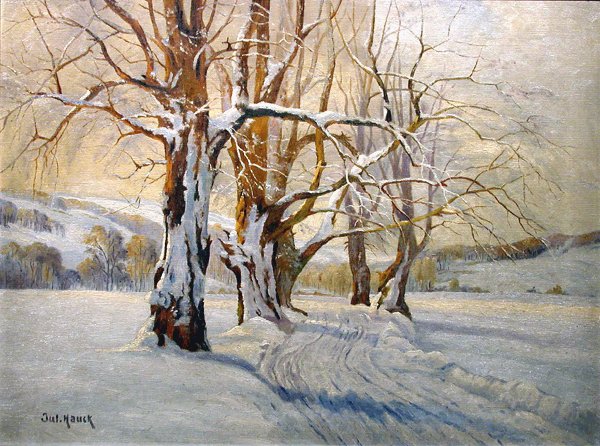 Julius V. S. Hauck (XX) - Winter landscape #1.0
