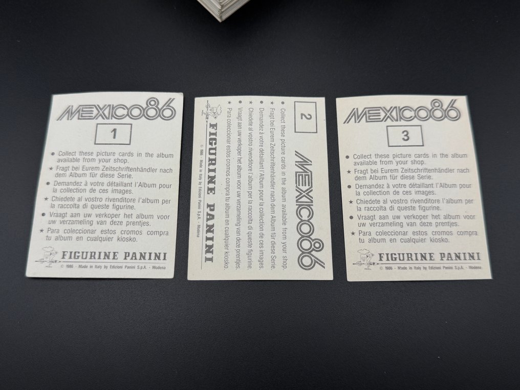 1986 Panini World Cup Mexico 86 - "MyPaniniWorld Collection" - 1 Empty album + complete loose sticker set - Erinomainen (EX) #4.3