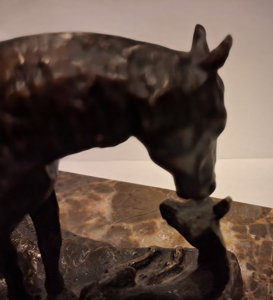 Γλυπτό, Yegua y su potro - 10 cm - Μπρούντζος #4.3