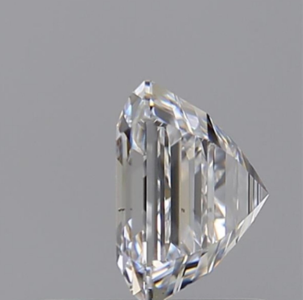 1 pcs 钻石  (天然)  - 0.83 ct - 祖母绿 - D (无色) - SI1 微内含一级 - 美国宝石研究院（GIA） #1.0