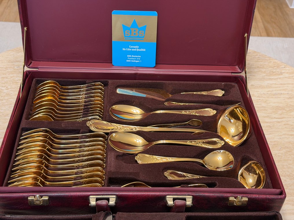 Solingen - Σετ μαχαιροπίρουνων για 12 (70) - Χρυσός 24 καρατίων - SBS Solingen 24 Καράτια #2.1
