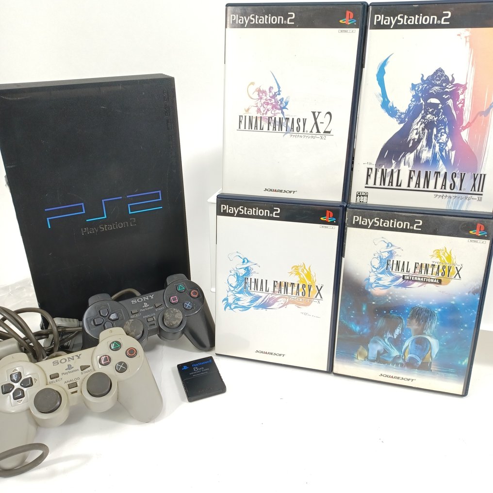 Sony - Playstation 2 (PS2) - Sony PlayStation 2 (PS2) Console & Final Fantasy Collection - Tested - Controllers & RPG Classics - Console per videogiochi - Senza scatola originale #1.0