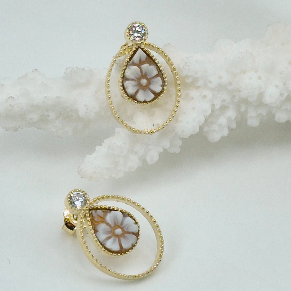 Ασημί, Gold-plated - Σκουλαρίκια - ΧΕΙΡΟΠΟΙΗΤΗ ΛΙΠΑΝΣΗ #1.0