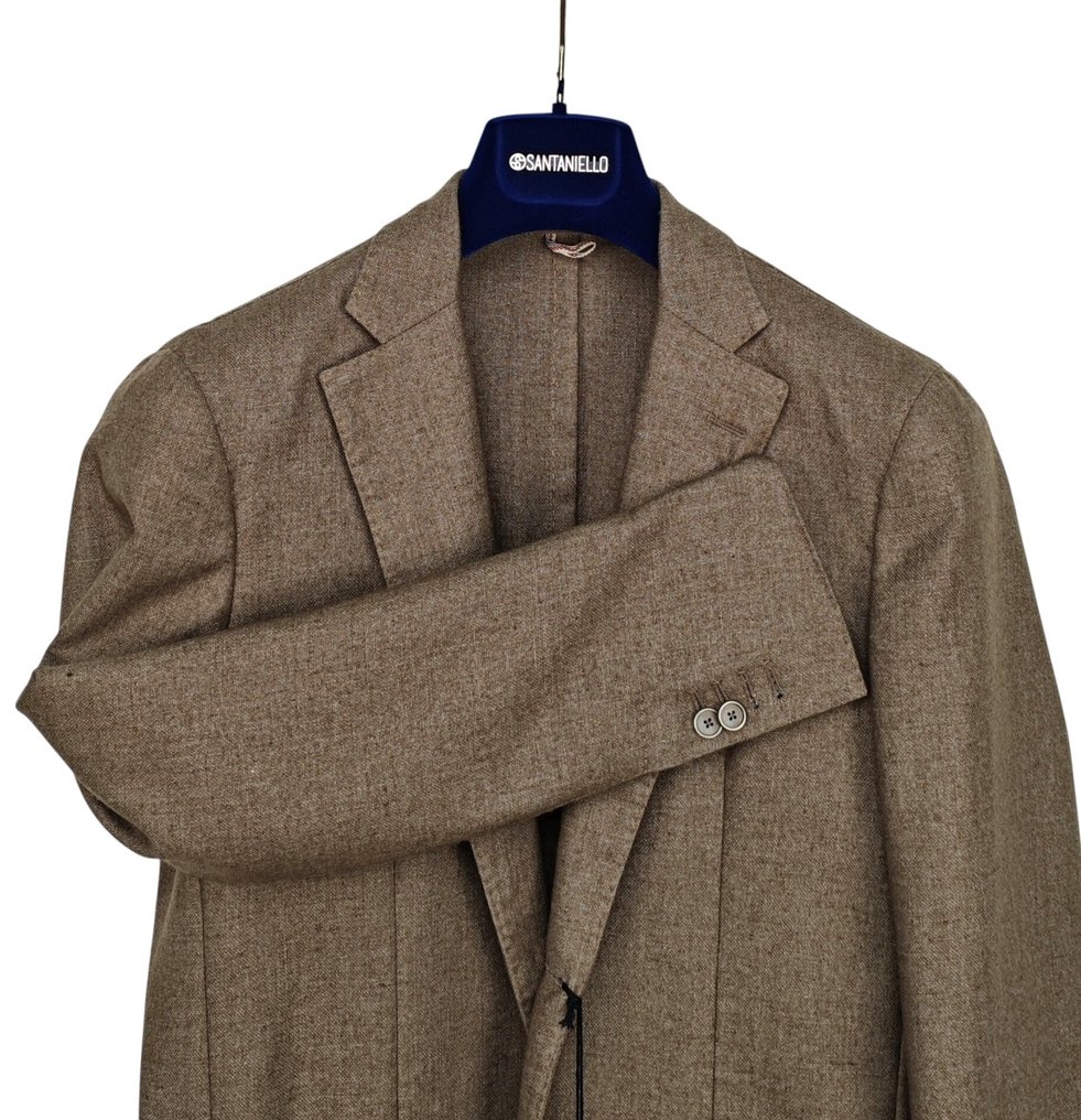 SANTANIELLO RRP 600€ – Beige Cashmere Blazer – Made in Italy - 48 - Blazer - New with tags #2.1
