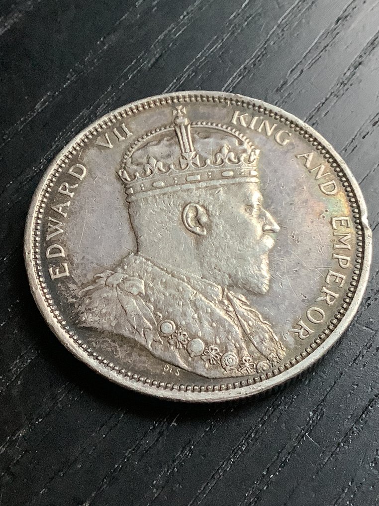 Straits Settlements. Edward VII. 1 Dollar 1904  (Ingen reservasjonspris) #3.2