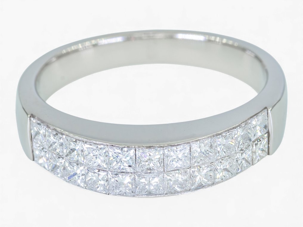 χωρίς τιμή ασφαλείας - Δαχτυλίδι - 18 καράτια Λευκός χρυσός, HRD Antwerp -  1.40ct. tw. Διαμάντι (Φυσικό) #3.2