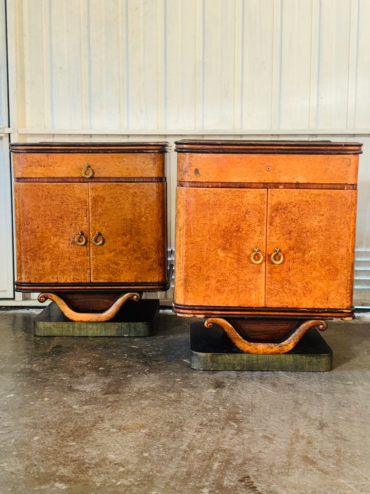 Comodino (2) - Legno - Art deco comodini #1.0