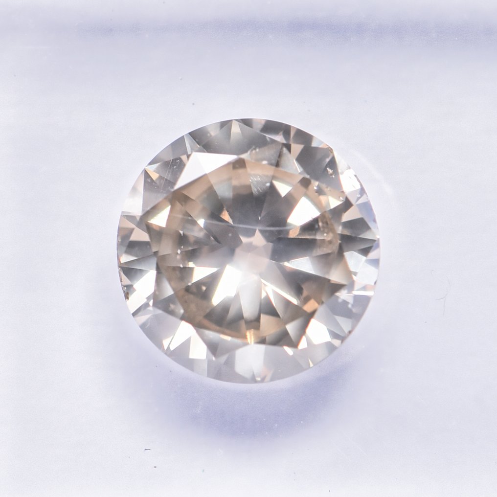 没有保留价 - 1 pcs 钻石  (天然色彩的)  - 1.55 ct - 圆形 - Fancy 稍帶棕色的, 稍帶綠色的 黄色 - SI2 微内含二级 - 国际宝石研究院（IGI） - VG #3.2
