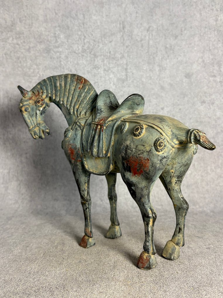 唐式马 26 厘米 - 青銅色 - 中國 - 20世紀末 #3.2