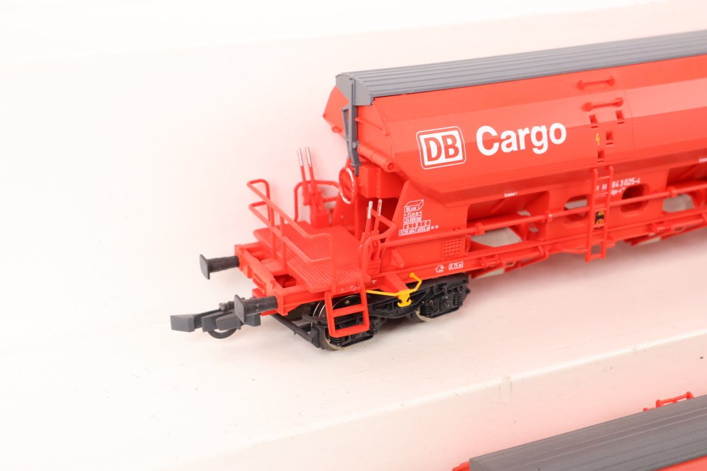 Roco H0 - 66371 - Godsvagn för modelltåg (3) - Tre flytande takbilar. - DB Cargo #4.3